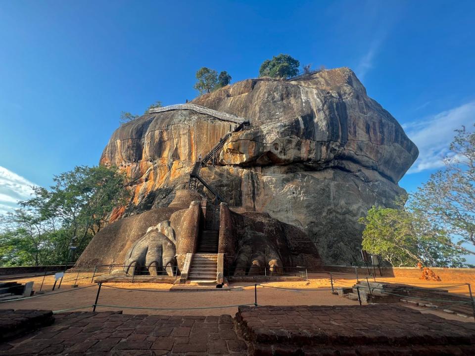 Peak season: The Lion Rock monument reaches almost 200 metres high (Emma Cooke)