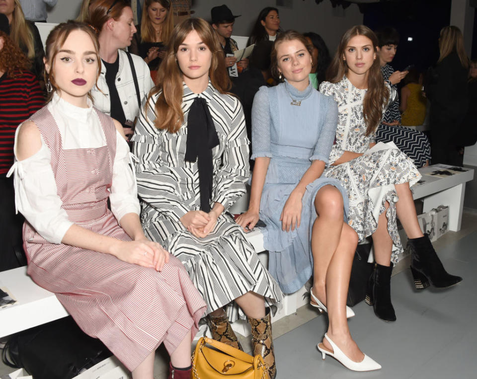 LFW: Louisa Connolly, Sai Bennett, Bea Fresson and Lady Sabrina Percy at Bora Aksu