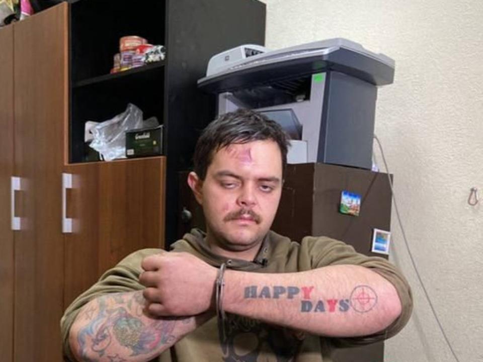 Mr Aslin’s mother said she is “in bits” after recognising her son’s distinctive Happy Days tattoo in the image posted to social media (Twitter)