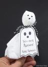 <p>You can easily make crowd-pleasing ghost lollipops with tissues, baker’s twine, and a marker. These sweet printable tags pull the look together and make them perfectly cute holiday giveaways.</p><p><em><a href="https://www.pressprintparty.com/free-printables/ghost-lollipops-free-printable-halloween-tags/" rel="nofollow noopener" target="_blank" data-ylk="slk:Get the printable at Press Print Party »;elm:context_link;itc:0;sec:content-canvas" class="link ">Get the printable at Press Print Party »</a></em></p>