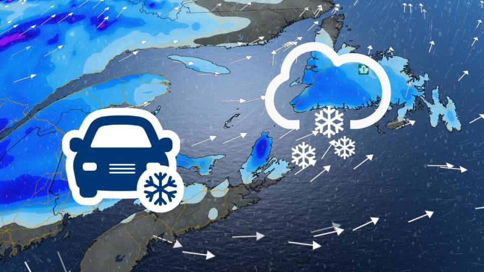 First snows pushing into Atlantic Canada after July-like warmth