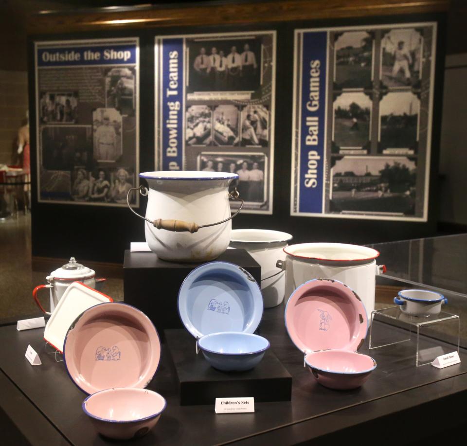 The Wm. McKinley Presidential Library & Museum's newest exhibit, "Snapshots From the Factory Floor," focuses on photos chronicling the Republic Stamping and Enameling in Canton. The exhibit documents the company from 1943 to 1952.