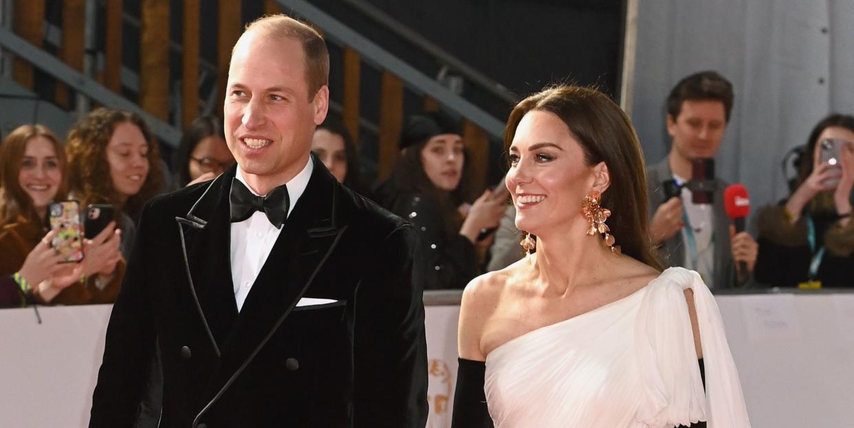 london, england february 19 william, prince of wales and catherine, princess of wales attend the ee bafta film awards 2023 at the royal festival hall on february 19, 2023 in london, england photo by dave j hogangetty images
