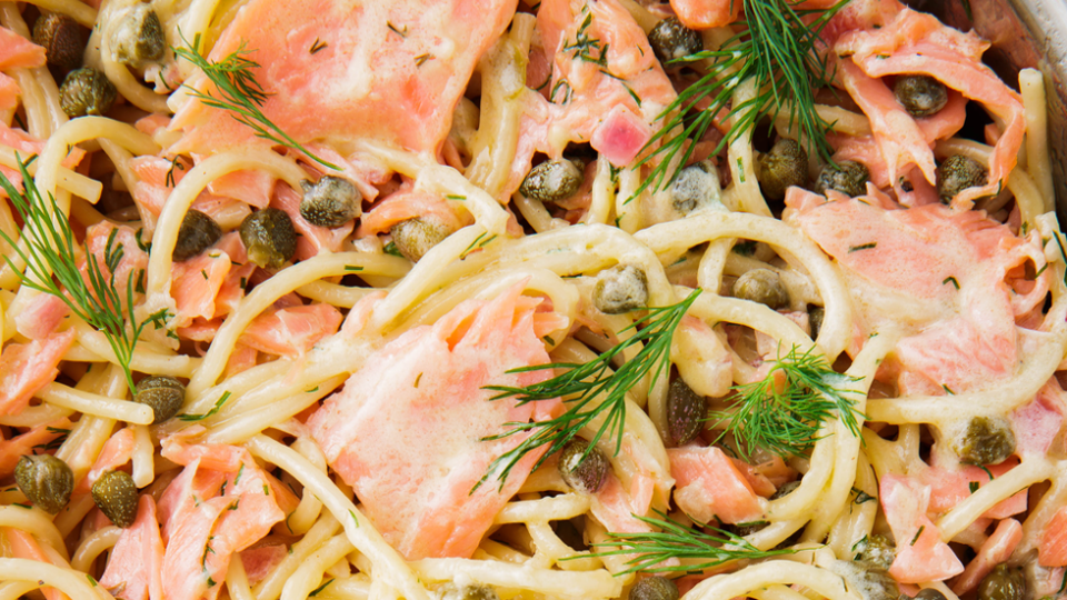 smoked salmon pasta