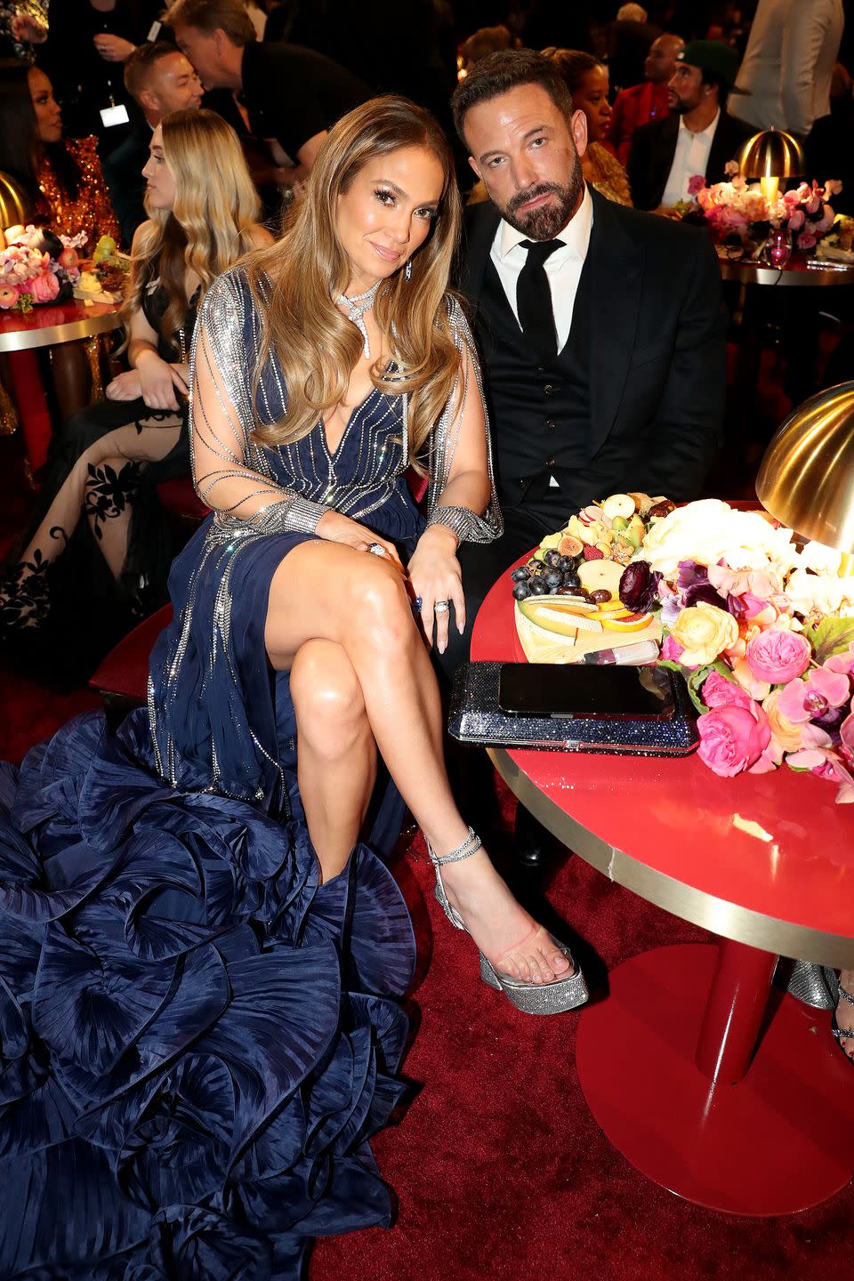 jennifer lopez and ben affleck at the 2023 grammys