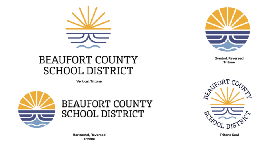 Pictured is the full collection of graphics that Beaufort County School District will use starting in the 2024-25 academic year.