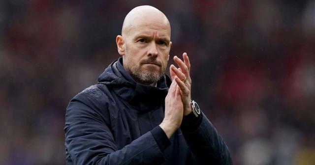 Manchester United manager Erik ten Hag at full time after the Premier League match at Old Trafford, Manchester. Picture date: Sunday April 30, 2023. Credit: Alamy