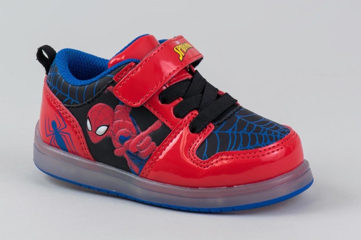 All of the Spider-Man shoes for sale on the Target website are described as being for 'boys': Target