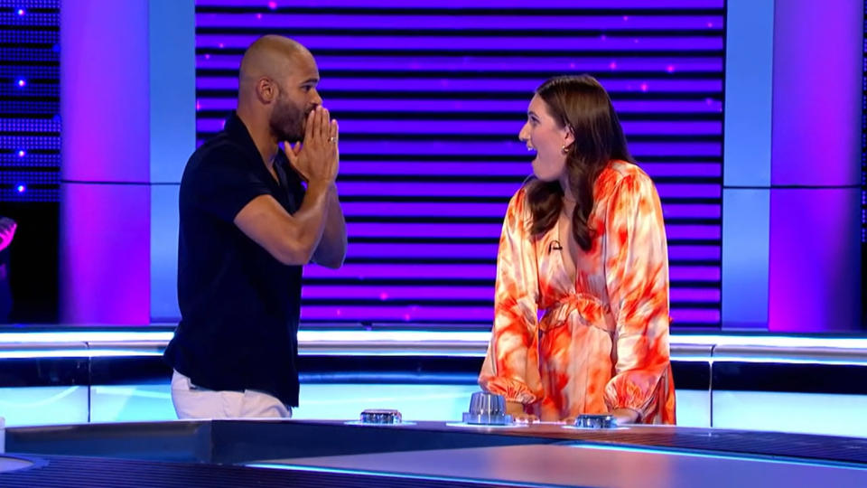 Paul and Ellie held their nerve to answer the difficult question on Ant and Dec's Limitless Win. (ITV)