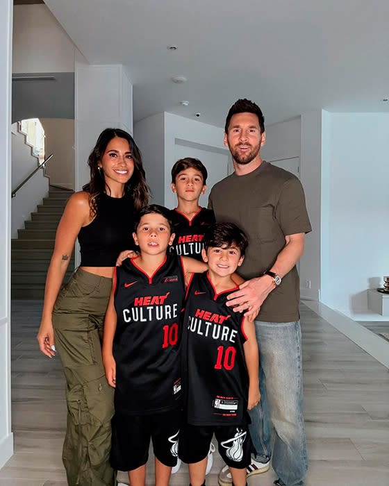 Antonela Roccuzzo y Leo Messi