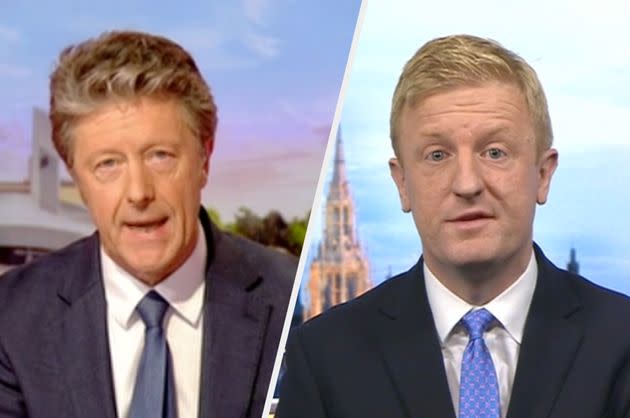 Charlie Stayt and Oliver Dowden on BBC Breakfast (Photo: BBC Breakfast/iPlayer)