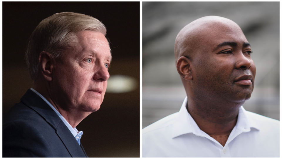 Lindsey Graham and Jaime Harrison