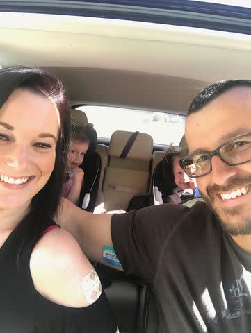 <p>Netflix</p> Chris, right, and Shanann Watts and their two daughters