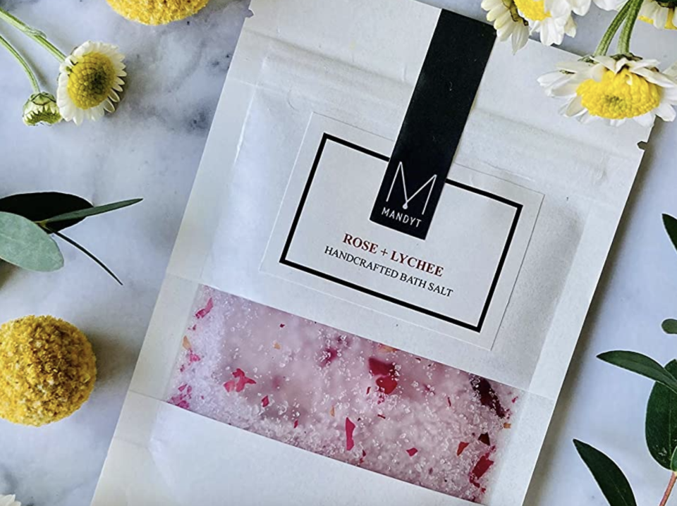 Mandy T Skincare (Rose + Lychee Handcrafted Bath Salt). (PHOTO: Amazon Singapore)