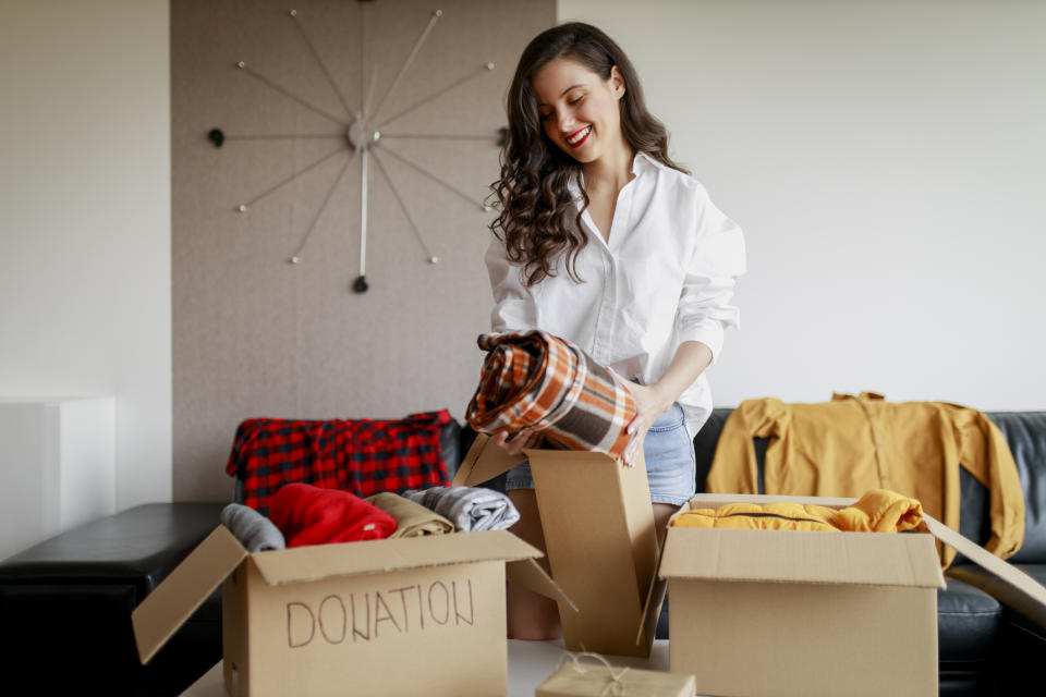 The idea is to declutter the corresponding number of items from your home as the number you pull from the jar. (Getty Images)