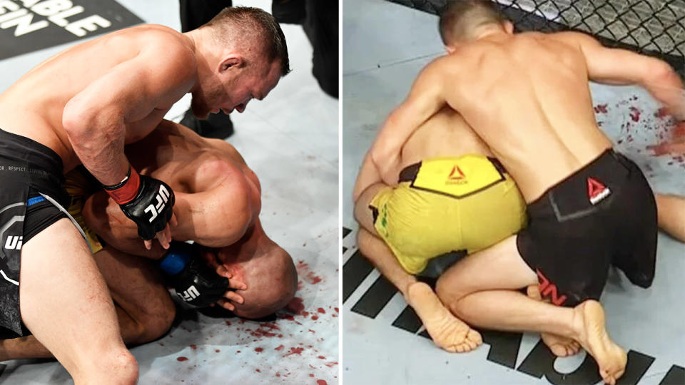 A Petr Yan lo dejaron golpear a José Aldo durante demasiado tiempo. Imagen: Getty/UFC