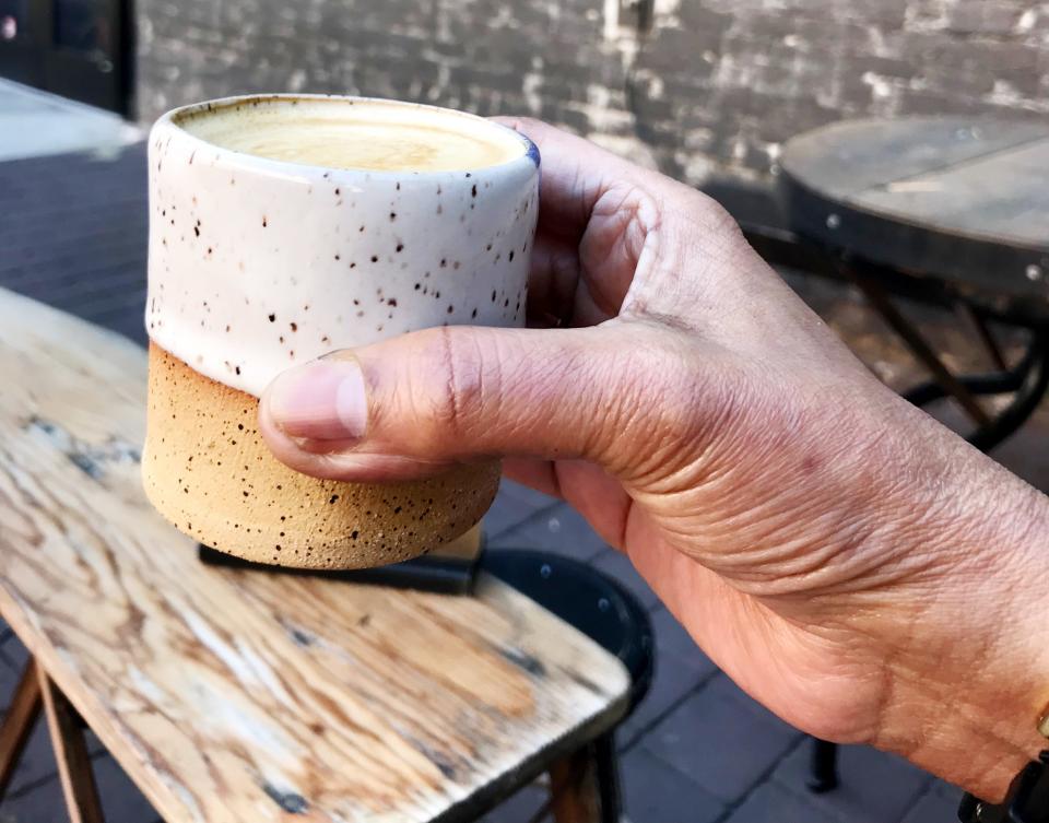 The Africana—equal parts coffee and milk (and chic ceramics).