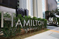 Entrance of Hamilton Scotts luxury residence in Singapore (Yahoo! photo)