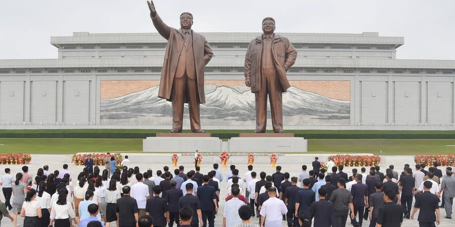 Pyongyang during the celebration of the 75th anniversary of the formation of the DPRK, September 10, 2023