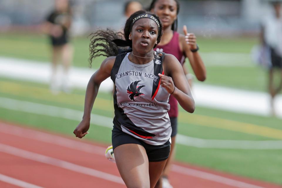 Will Cranston West's Ailani Sutherland be able to defend her title in the 100 meters in what should be a loaded field this spring?