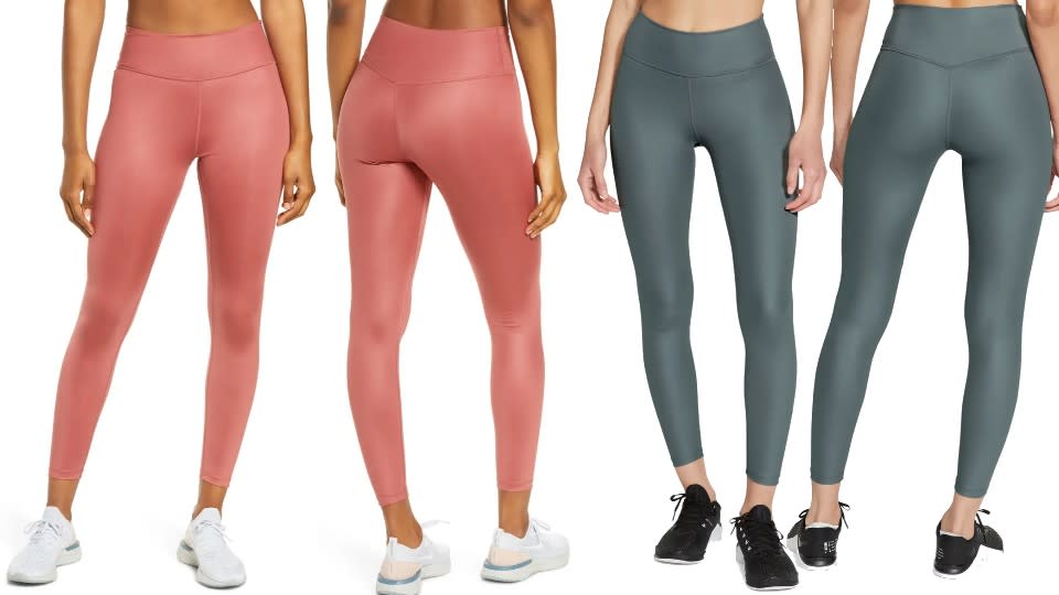 Nike One Faux Leather Mid Rise 7/8 Leggings - Nordstrom, $37 (originally $70)