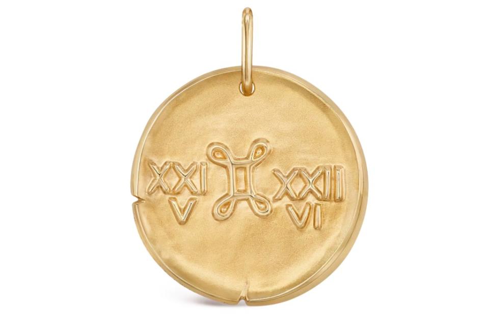 Van Cleef & Arpels Zodiaque Geminorum medal in 18-k yellow gold, $2,430