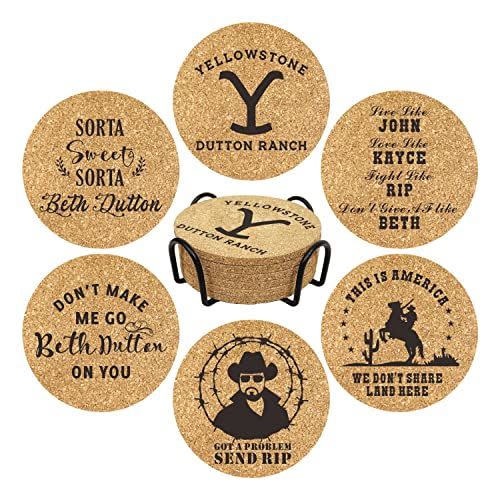 79) 'Yellowstone' Cork Coasters