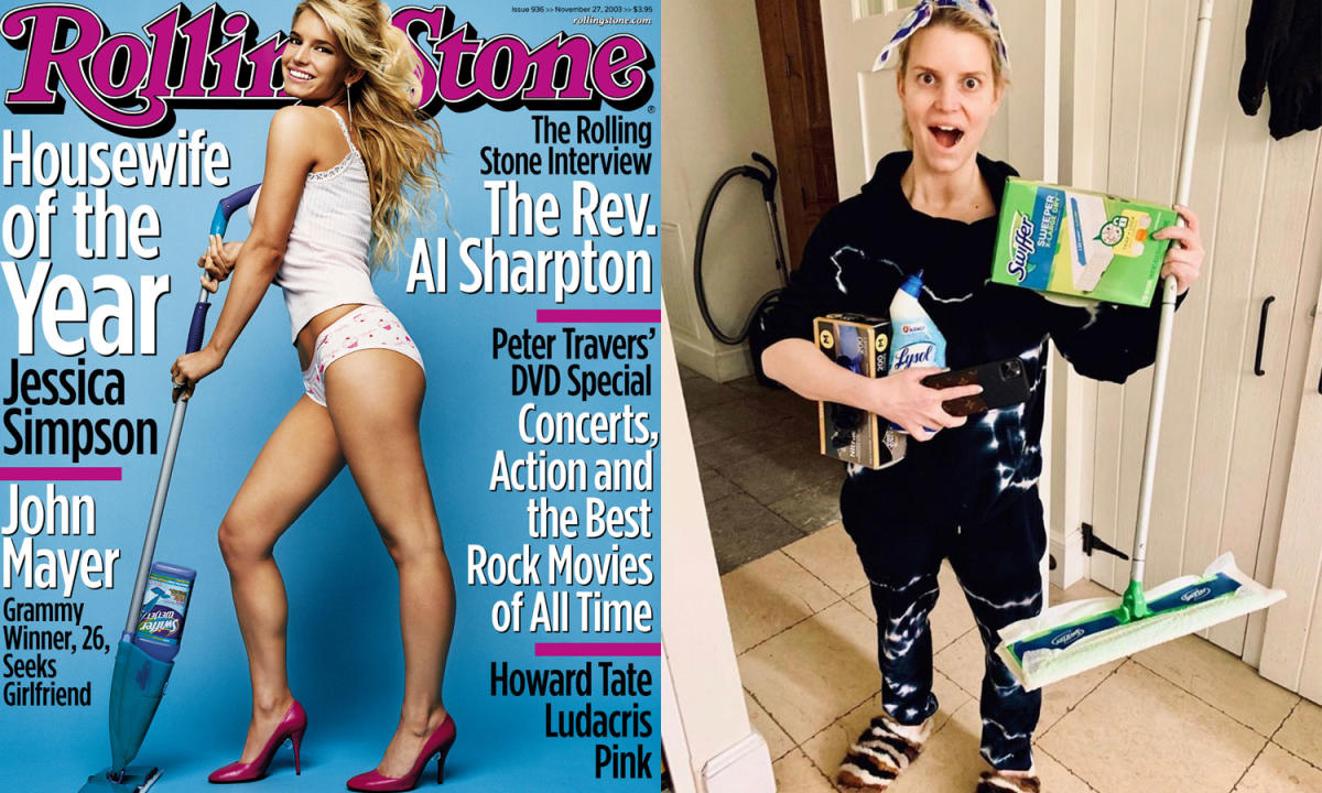 Jessica Simpson spoofs Rolling Stone 'Housewife of the Year' cover