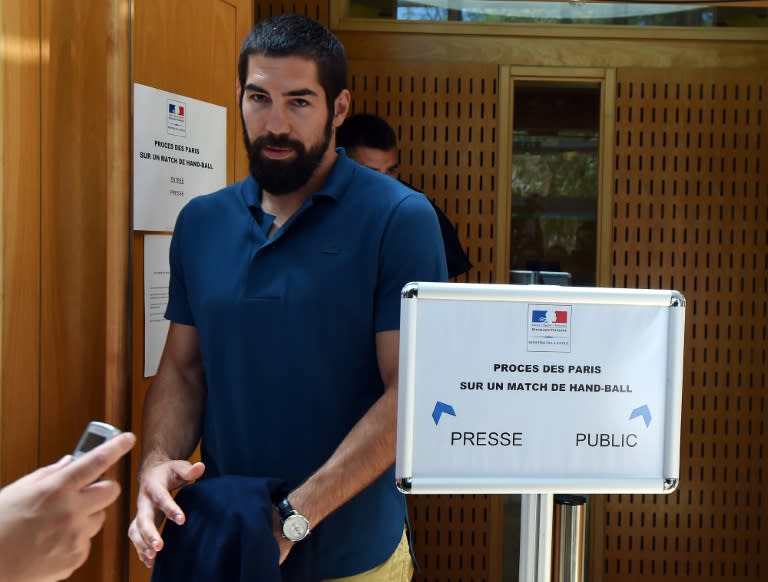 Nikola Karabatic, le 25 juin 2015 lors de son procès à Montpellier