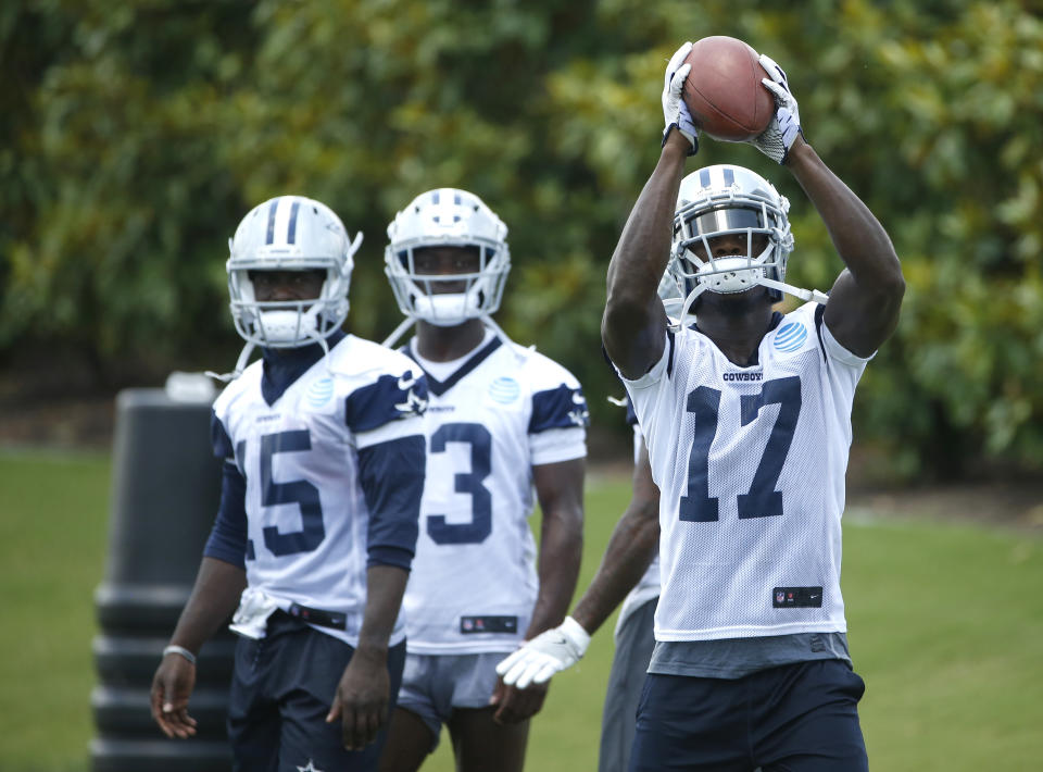 Allen Hurns could lead the Cowboys in targets while Michael Gallup provides tremendous deep sleeper value. (AP Photo/Ron Jenkins, File)