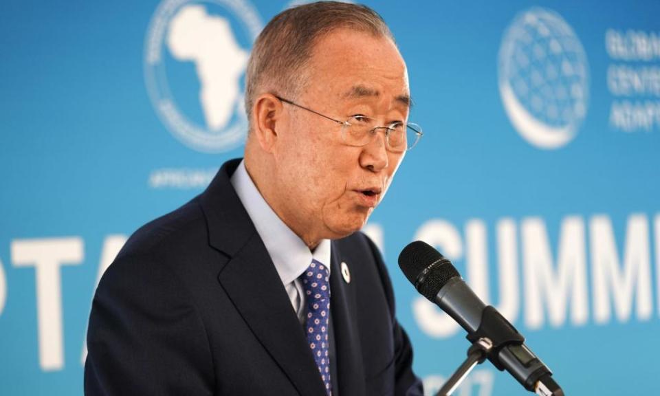 Former United Nations secretary general Ban Ki-moon said Australia needed to ‘match the level of ambition for 2030 targets of the United States, the United Kingdom and other trading partners’.