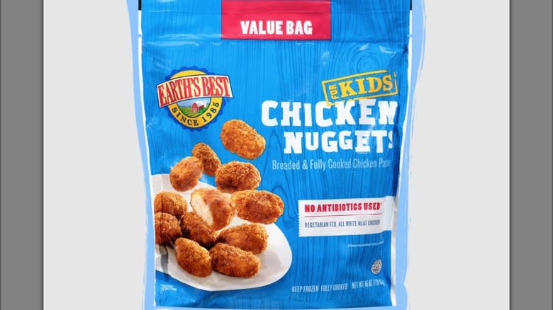 Earth's Best chicken nuggets for kids