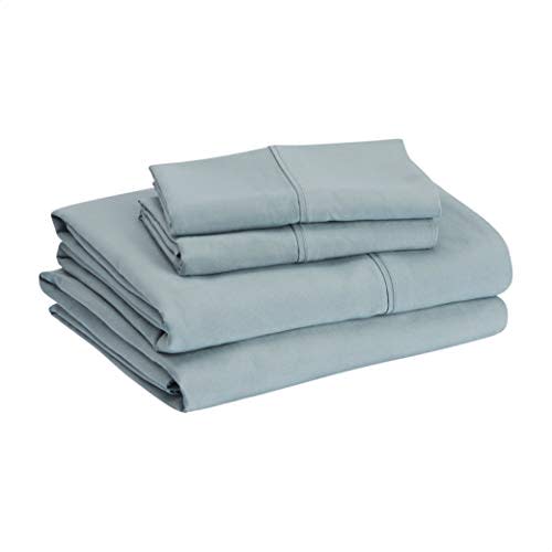 Amazon Basics Microfiber Sheet Set, Full, Spa Blue