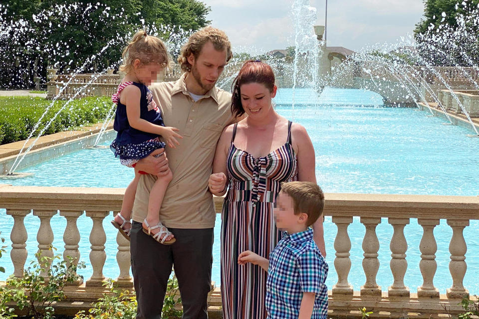 Olivia Sligh, boyfriend Johnathon Stapleton and her children. (Courtesy Olivia Sligh)