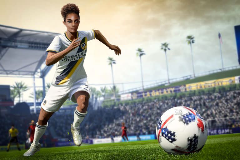 Alex Hunter, protagonista del modo historia del FIFA, en su versión femenina imaginada por Brittney Lyn y Hossein Kalantari