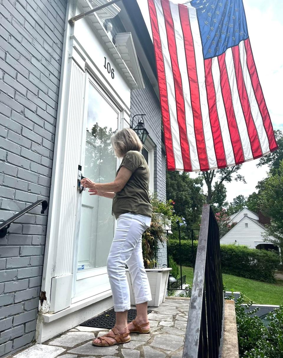 Debbie Helsley said door-knocking is the nuts and bolts of her people-powered Knox County mayor campaign. July 10, 2022.