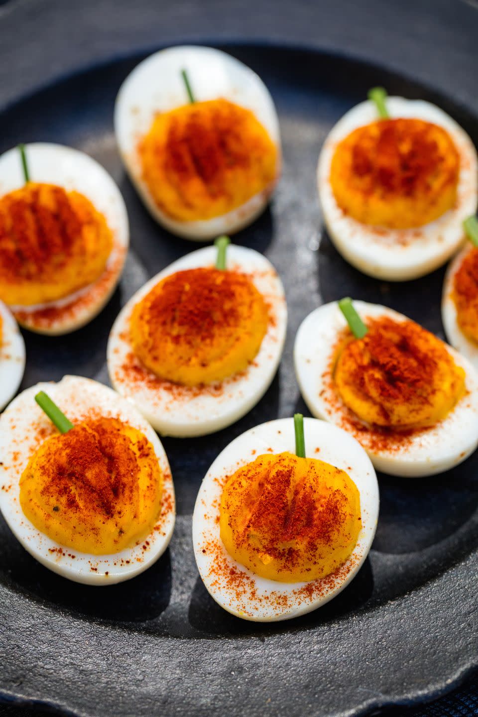 Pumpkin Deviled Eggs