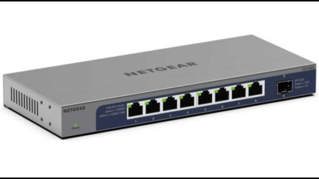  The new NETGEAR GS108X unmanaged switch. 