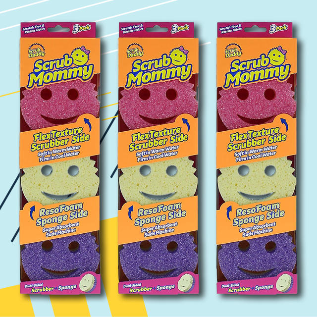 Scrub Daddy Scrub Mommy Style Collection, Dual Sided Cleaning