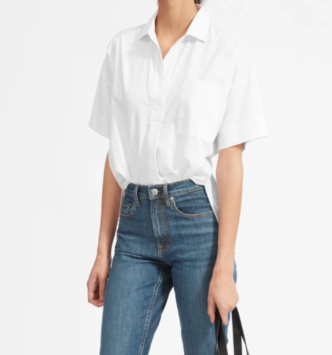 The Cotton Short-Sleeve Popover Shirt by Everlane