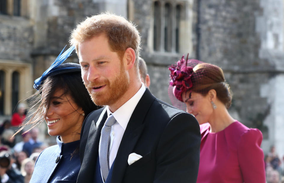 The Duke and Duchess of Sussex attended the wedding of Princess Eugenie and Jack Brooksbank in Windsor last Friday (PictureL PA)