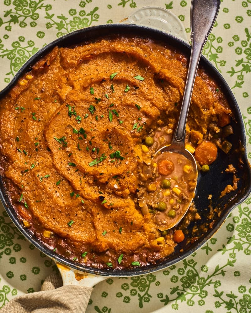 Vegan Sweet Potato and Butternut Squash Shepherd's Pie