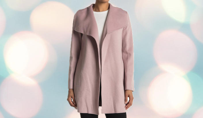 This blush pink coat is the perfect addition to any wardrobe. (Photo: Nordstrom Rack)