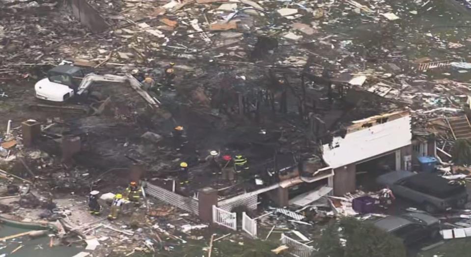 Chopper 11 shows extensive damage after home explosion in Plum