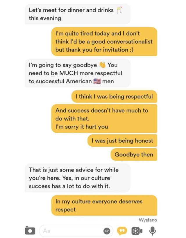 I mean - why would you include these details in a first conversation with  someone you're trying to date?? 🤦🏽‍♀️ (so sorry it's Hinge!) : r/Bumble