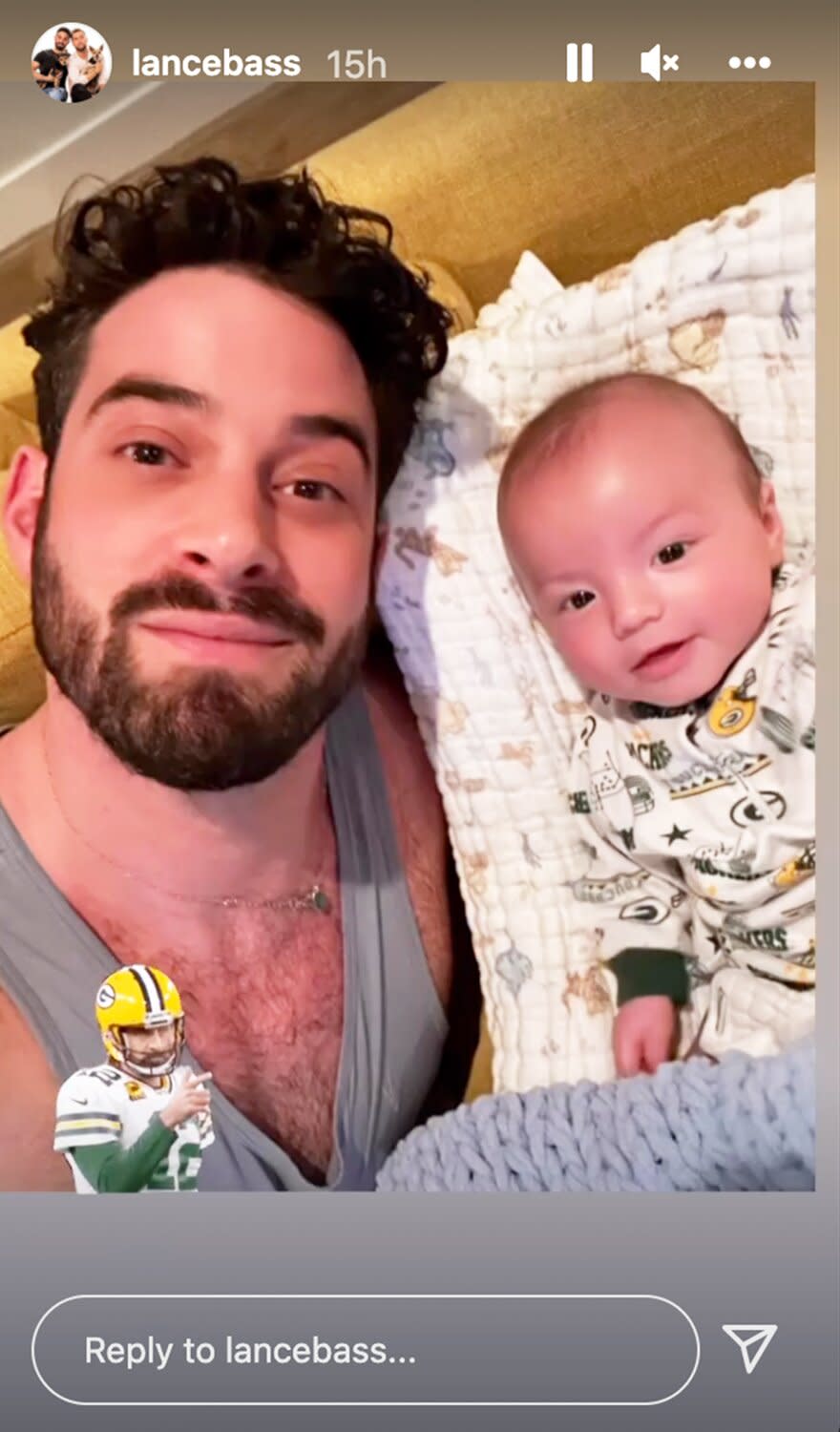 Lance Bass Dresses Twins Violet and Alexander in Packers Gear, Calls for 'Infant Size Cheeseheads'