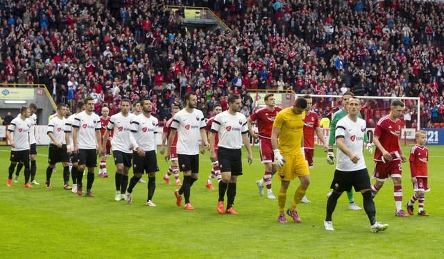 Aberdeen faced Shkendija in the Europa League in 2015 