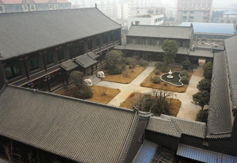 Former general Gu Junshan's Henan residence in Puyang, central China's Henan province, photographed on January 17, 2014