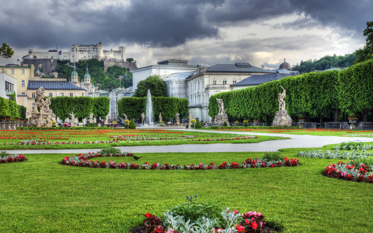 Salzburg's Mirabell Gardens - as featured in the Sound of Music - Getty