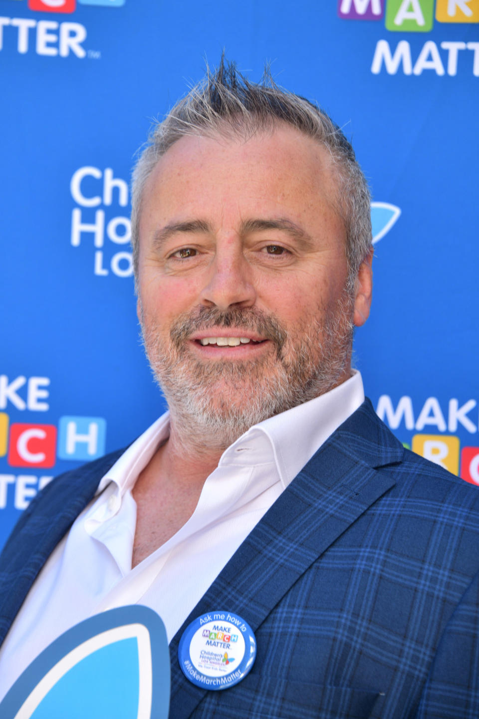 Matt LeBlanc poses at the Children's Hospital Los Angeles Make March Matter Kick-Off event on March 01, 2022